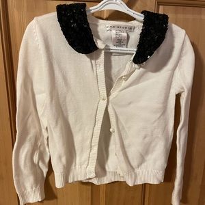 White jacket with sequins
